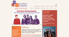 Desktop Screenshot of losalamosconcert.org