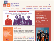 Tablet Screenshot of losalamosconcert.org